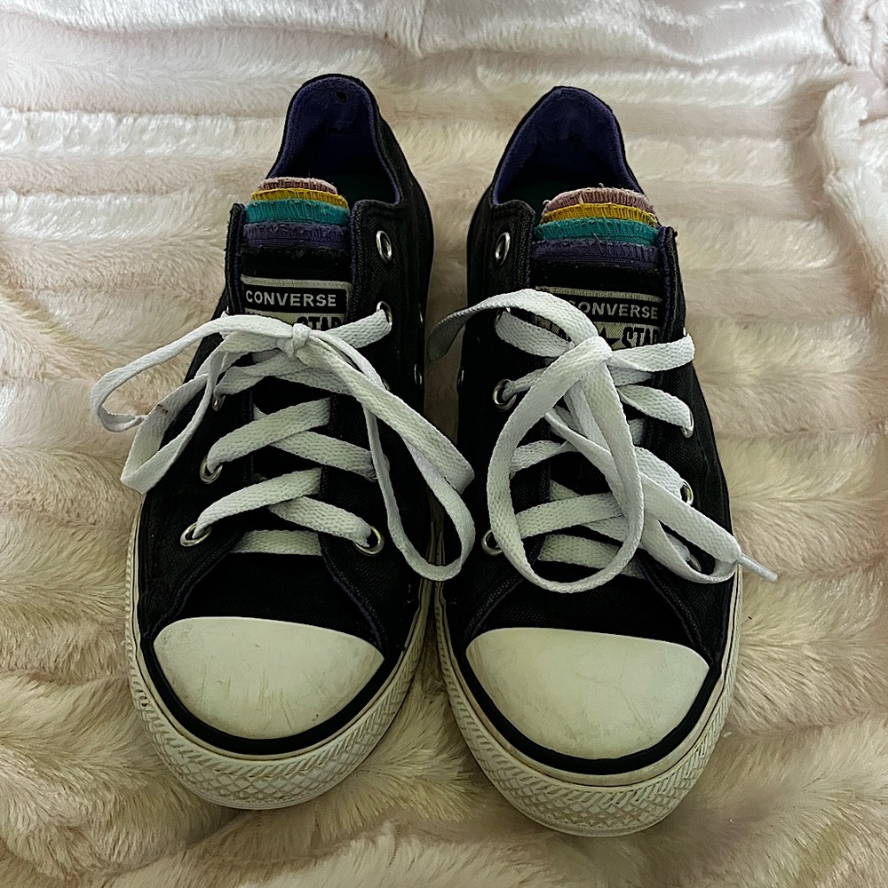 Converse All Star Multi-Color, Multi-Tongue Shoes